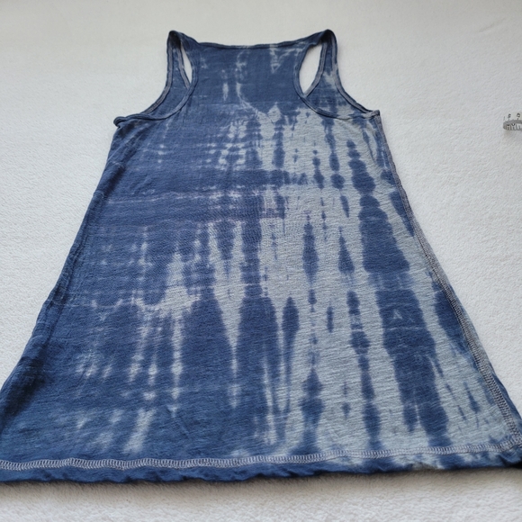 AEO | Tie-Dye Halter Tank Top NWOT grey & blue X-Small - Picture 7 of 12